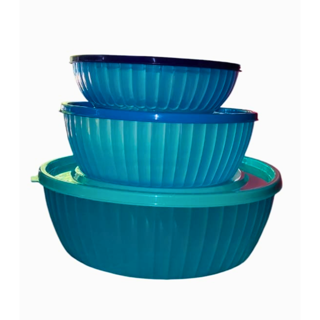 Juego de 3 Plastirefractarios 500 ml, 1.2 L y 2.5 L
