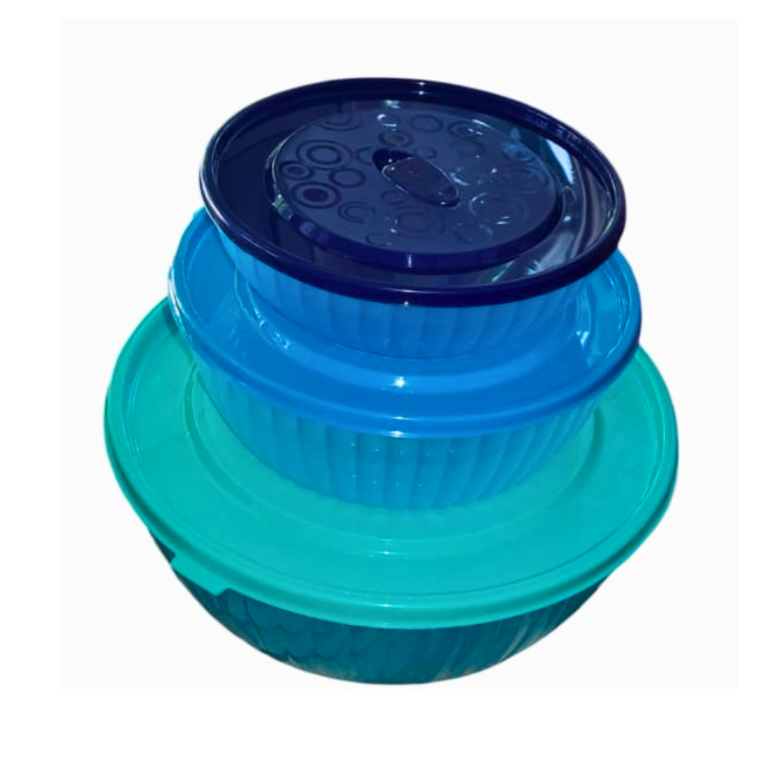Juego de 3 Plastirefractarios 500 ml, 1.2 L y 2.5 L