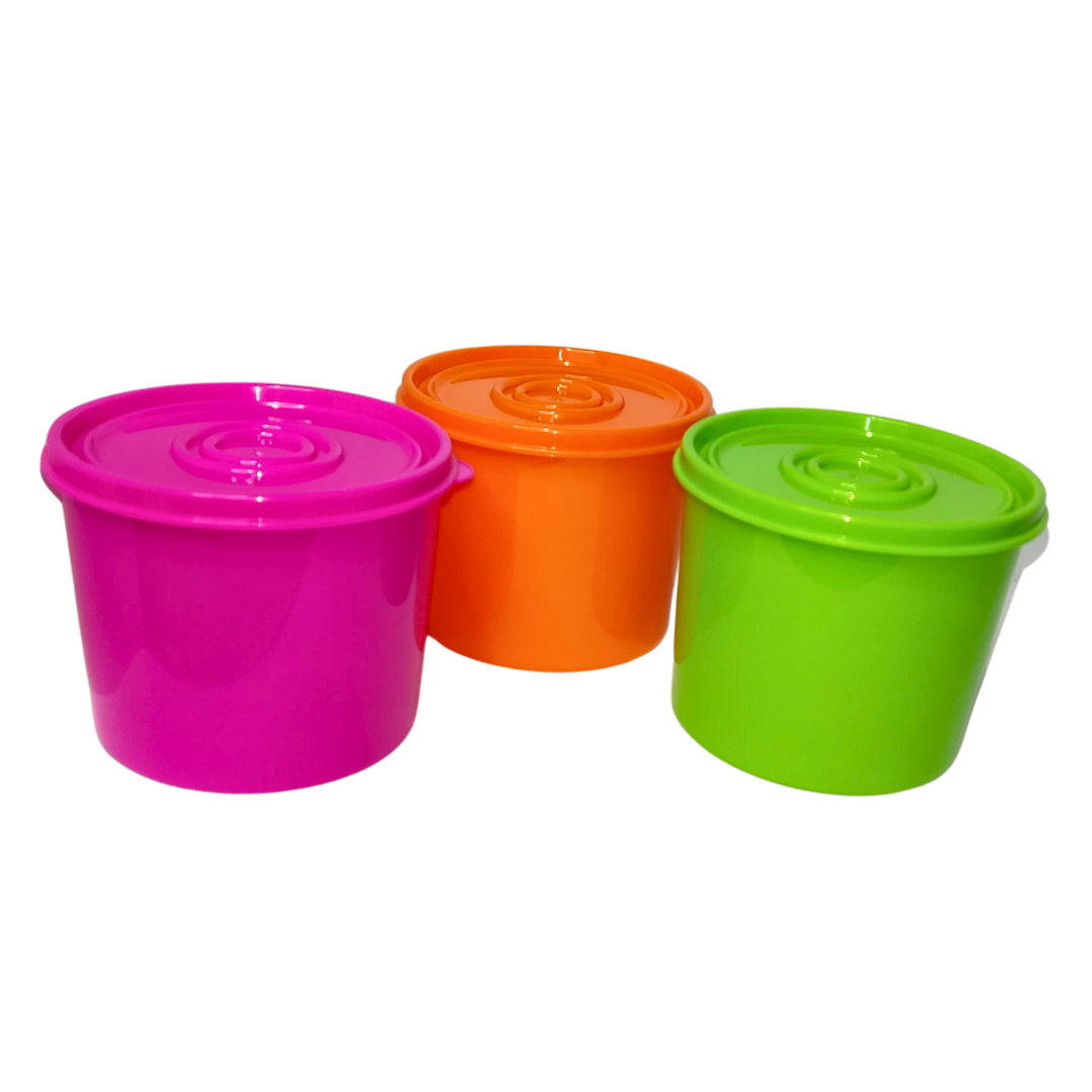 Juego de 3 contenedores con Tapa Cap. 700 ml