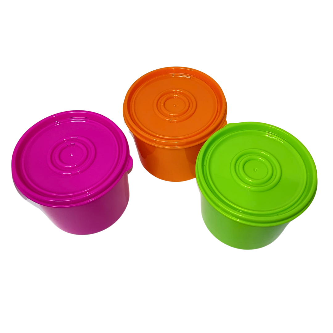 Juego de 3 contenedores con Tapa Cap. 700 ml