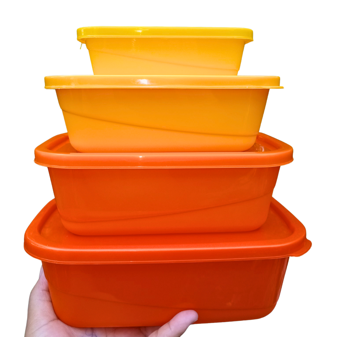 Juego de 4 Contenedores Orange