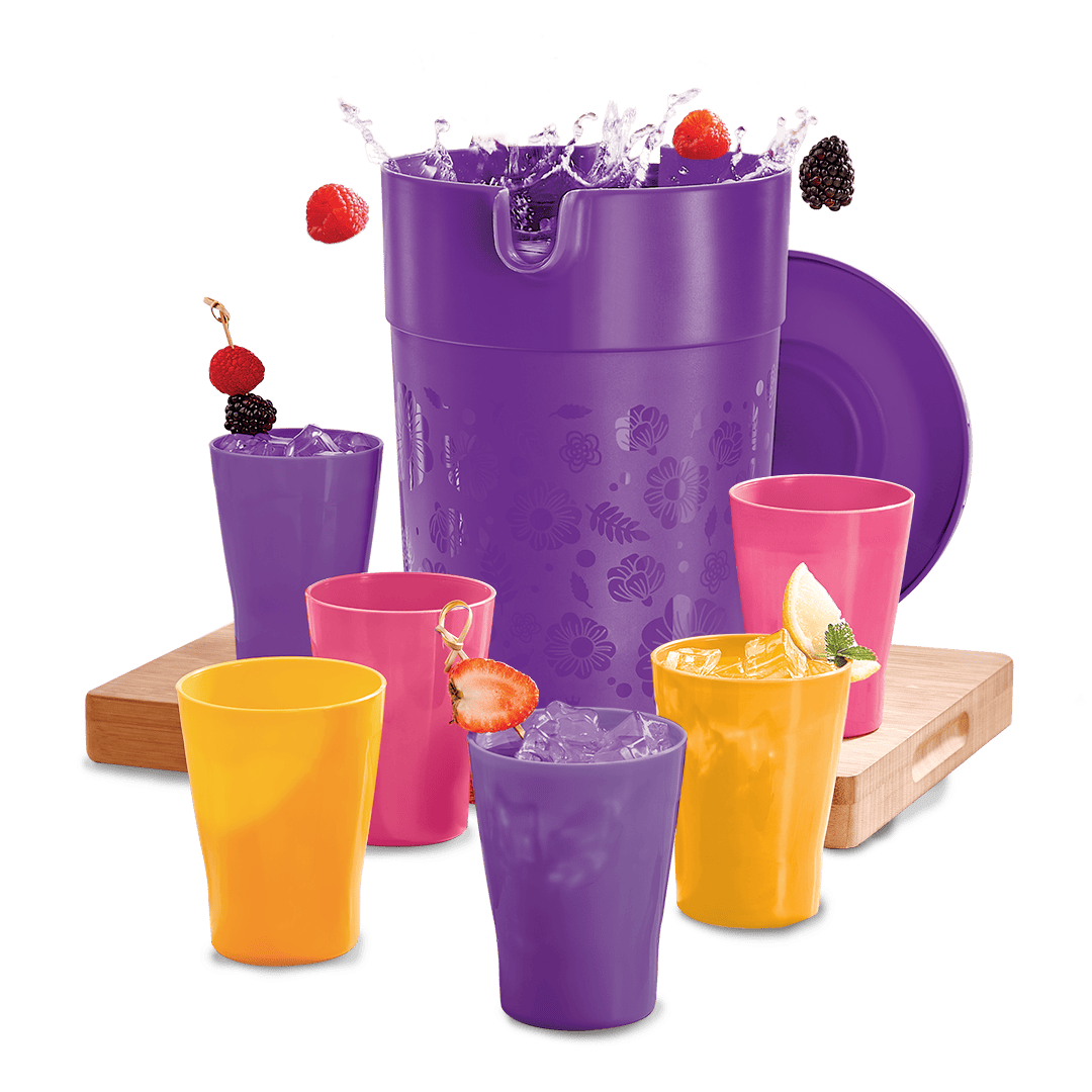Juego de Jarra Jumbo 4 Litros con 6 Vasos