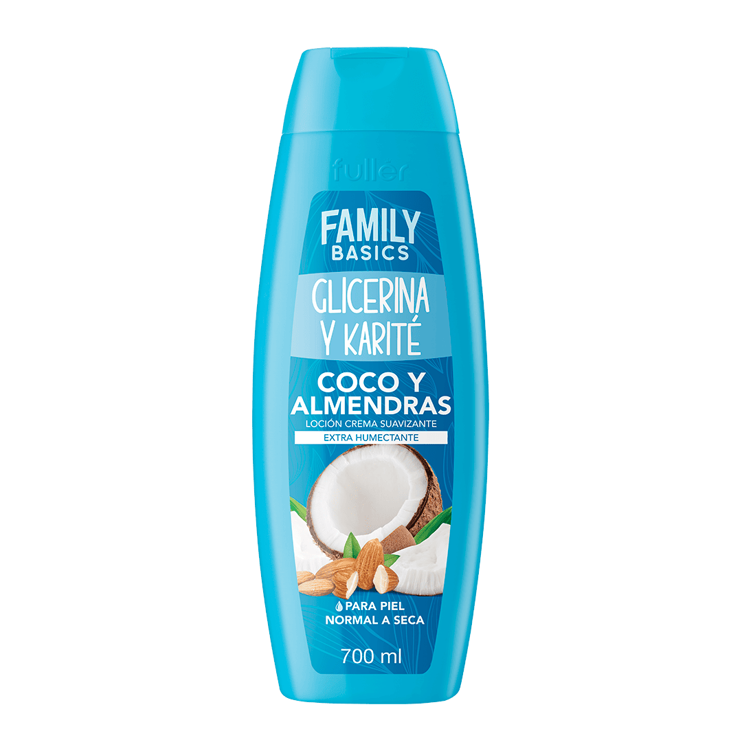 Loción Corporal Suavizante con Glicerina y Karité Coco y Almendras Extra Humectante