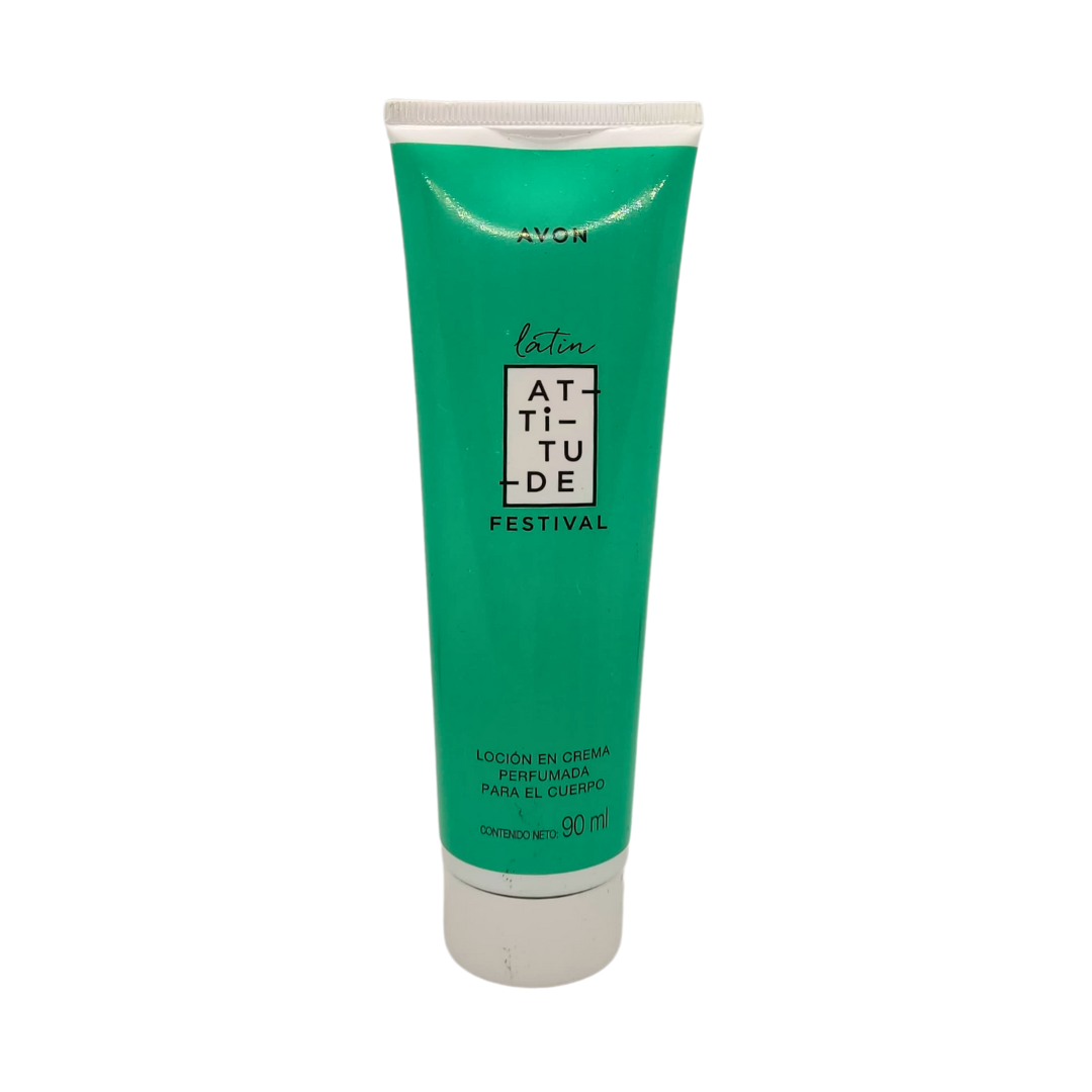 Loción en Crema perfumada para el Cuerpo Latin Attitude Festival - 90 ml
