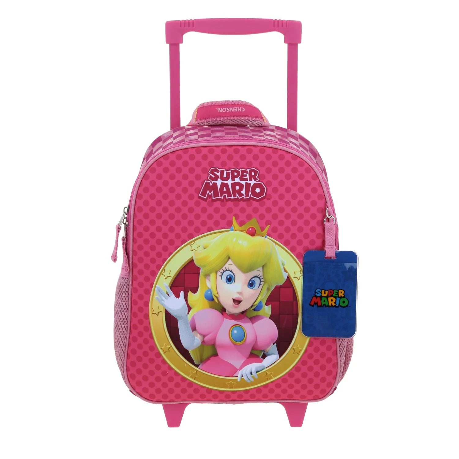 Mochila Escolar 3D Princesa Peach con Ruedas LED