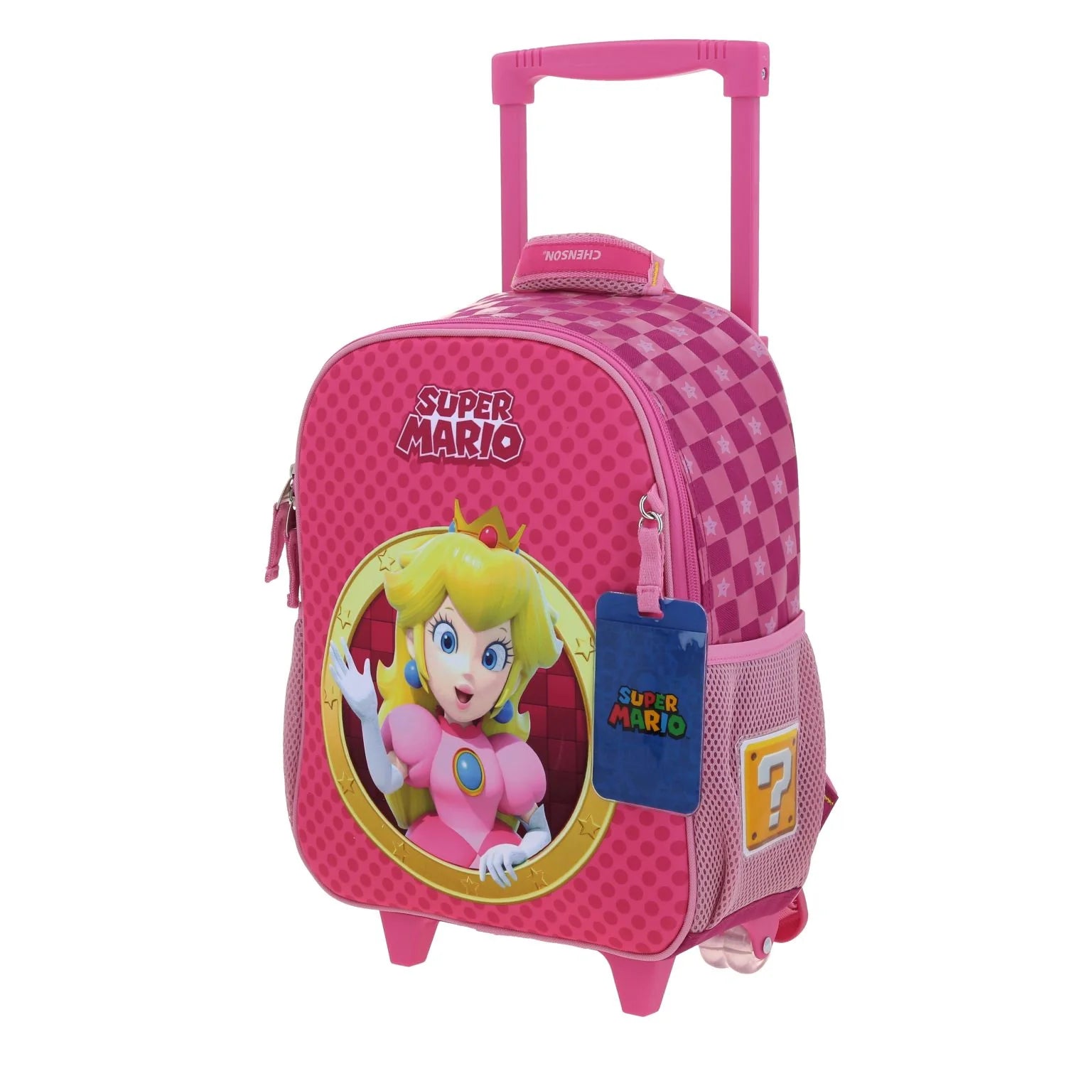 Mochila Escolar 3D Princesa Peach con Ruedas LED