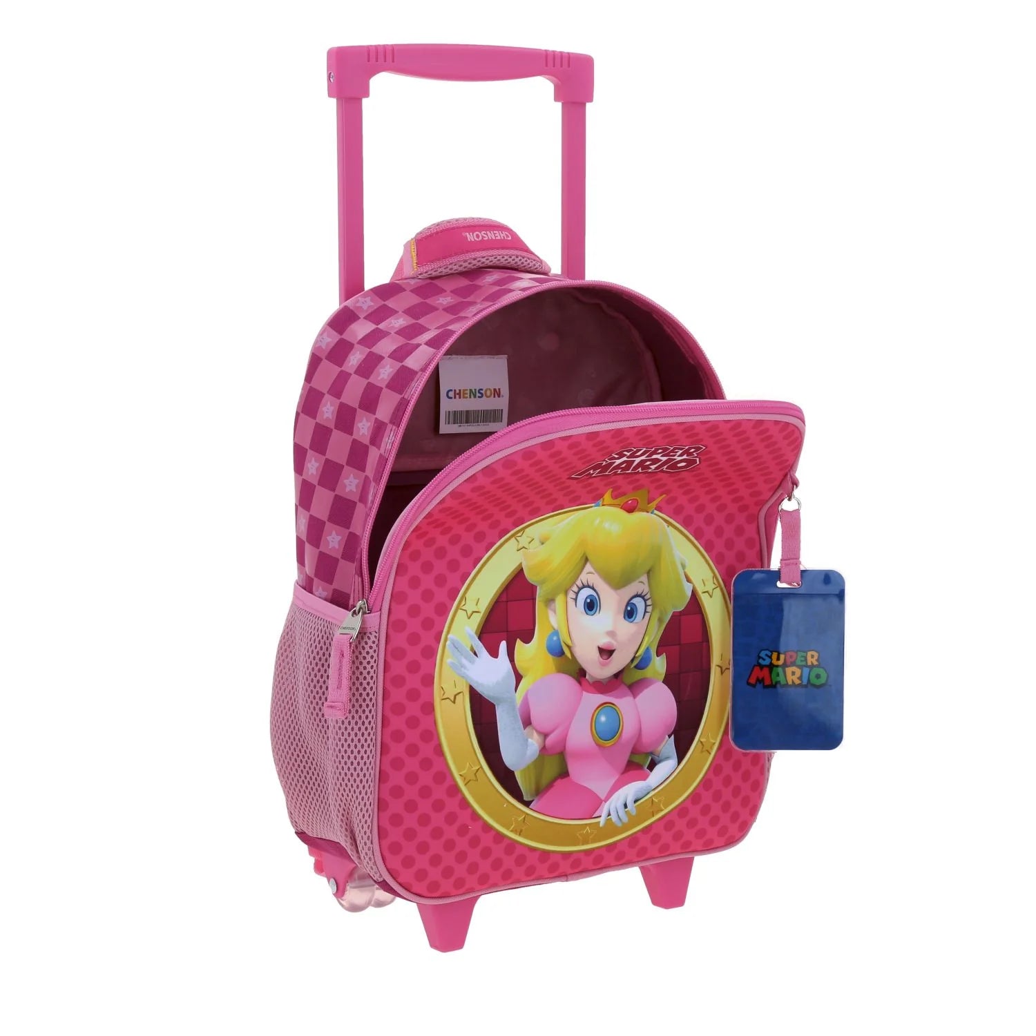 Mochila Escolar 3D Princesa Peach con Ruedas LED