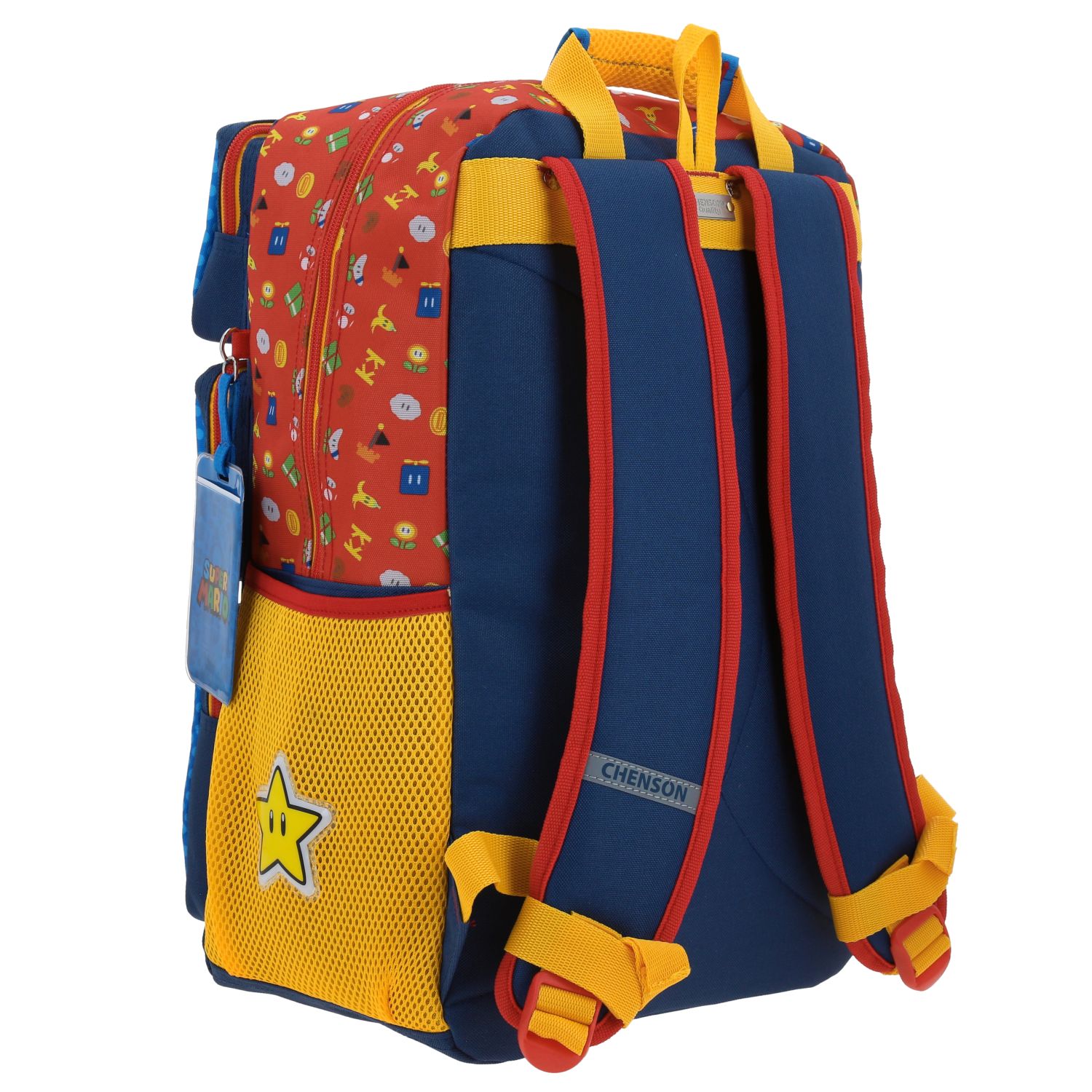 Mochila Mario Bros Azul Chenson - Diseño Sublimado