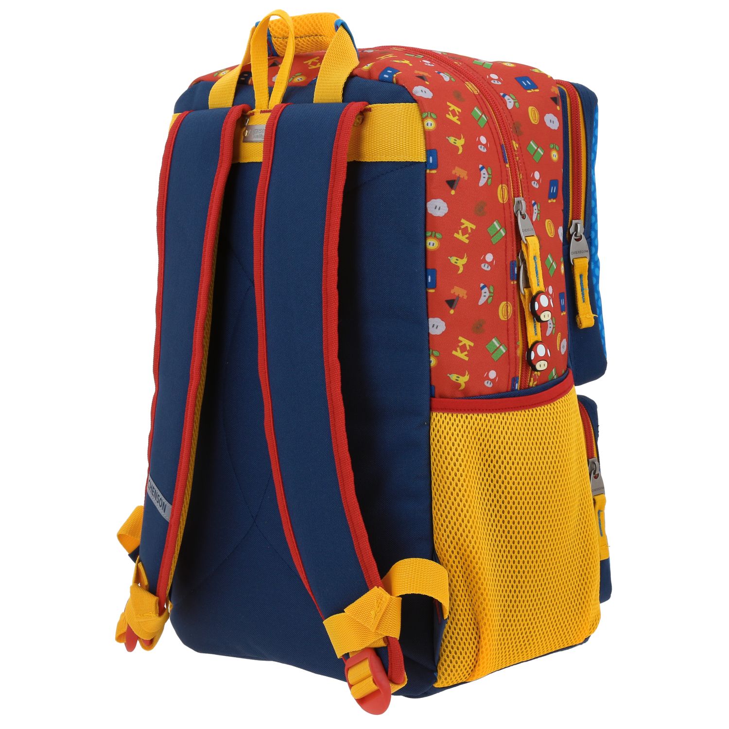 Mochila Mario Bros Azul Chenson - Diseño Sublimado