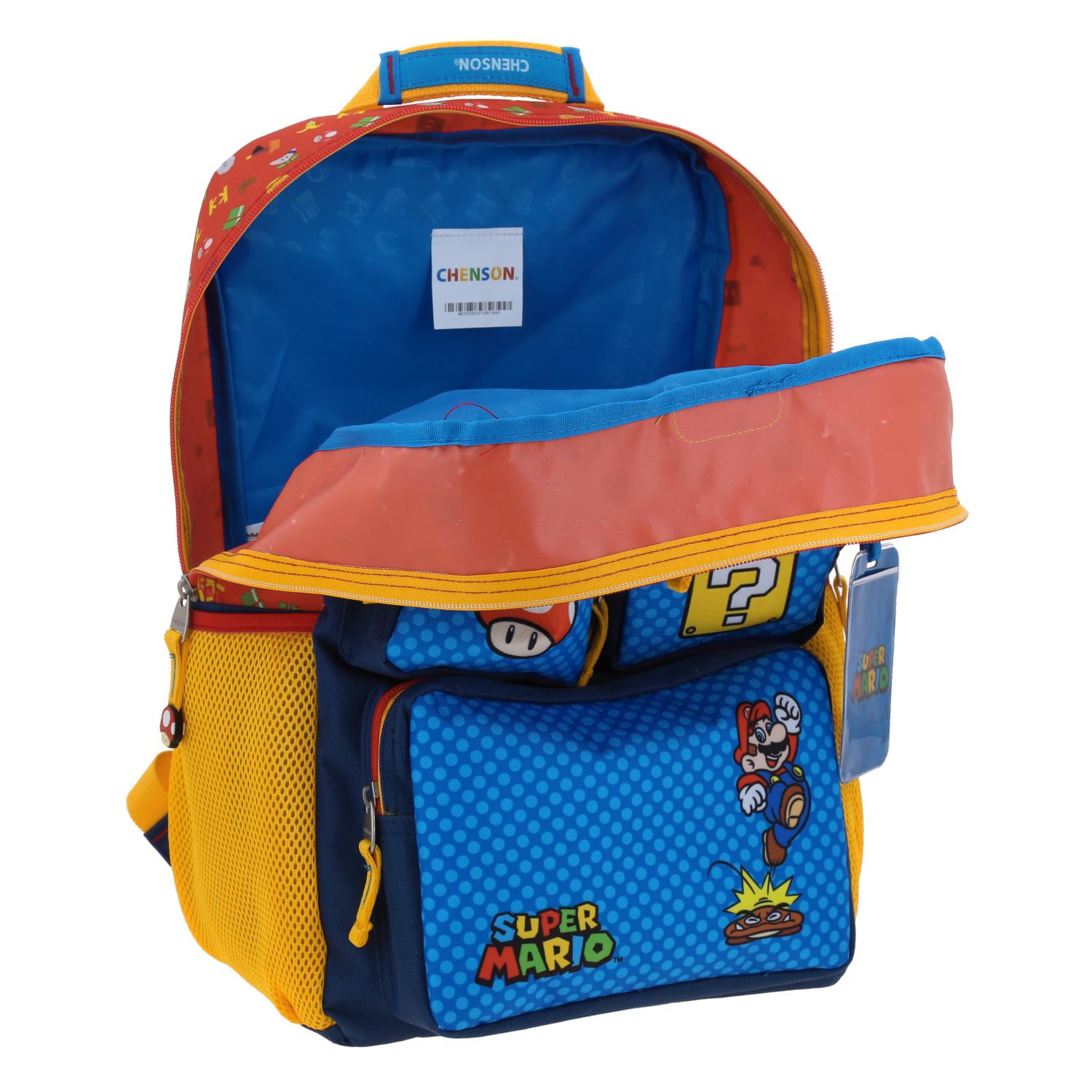 Mochila Mario Bros Azul Chenson - Diseño Sublimado