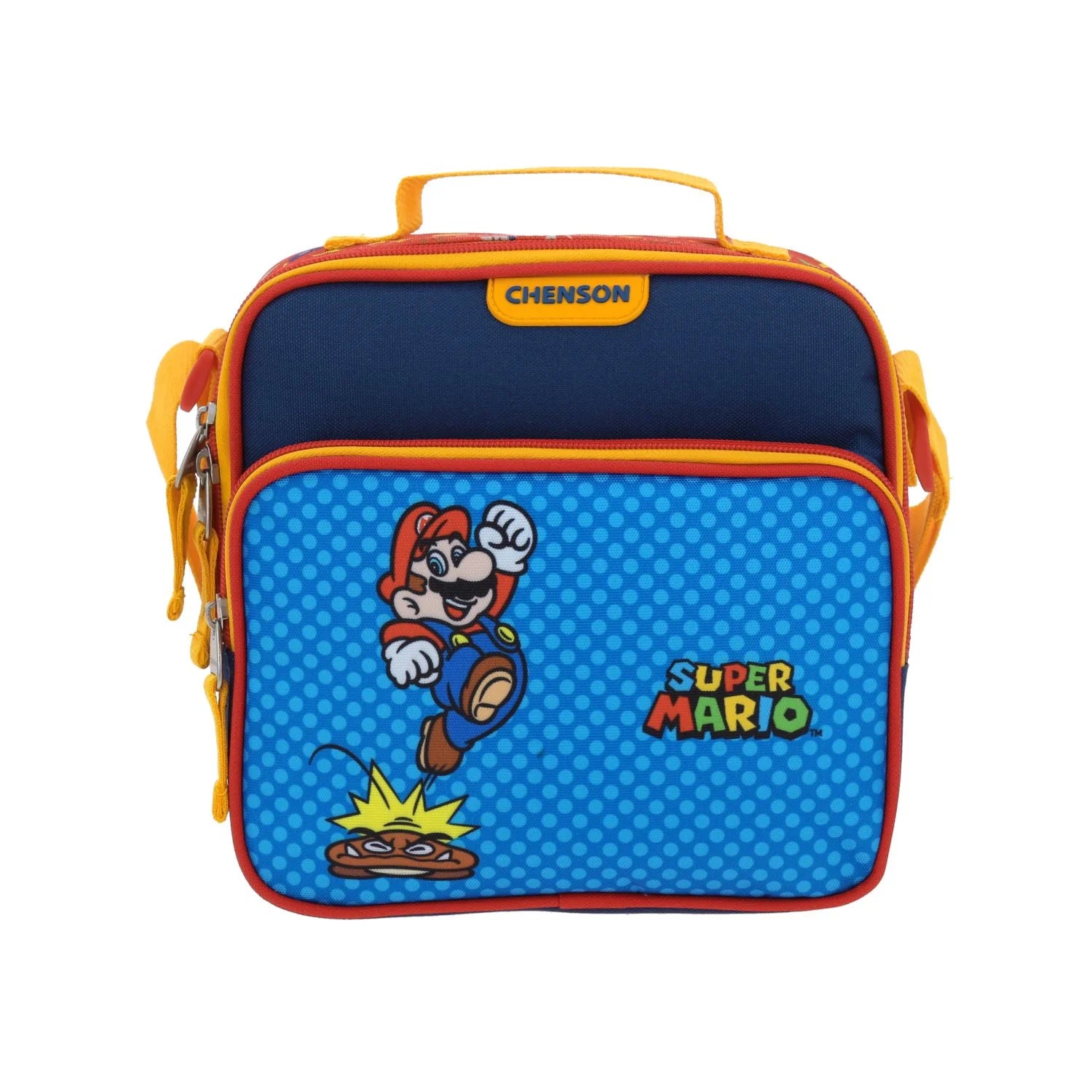 Lonchera Térmica Mario Bros - Azul con Lunares