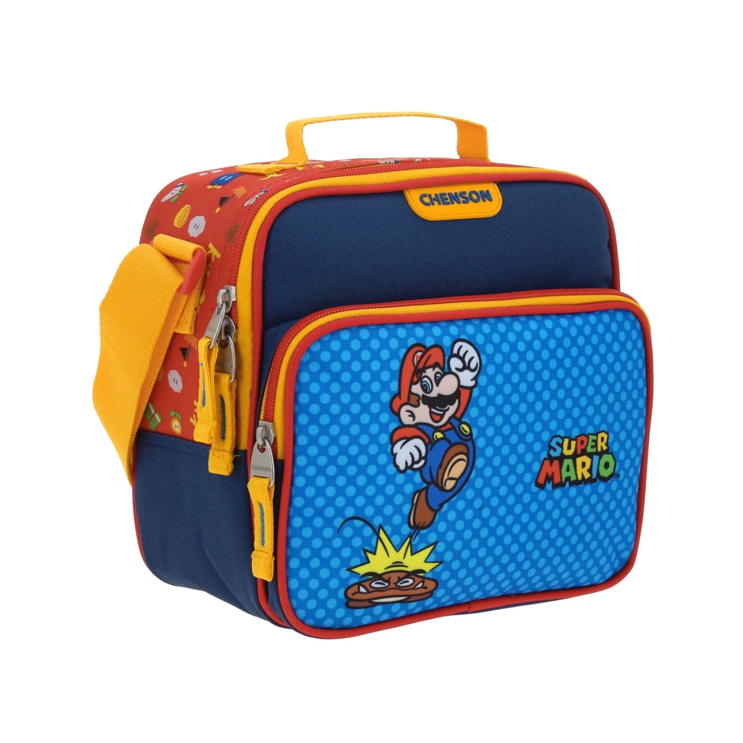 Lonchera Térmica Mario Bros - Azul con Lunares