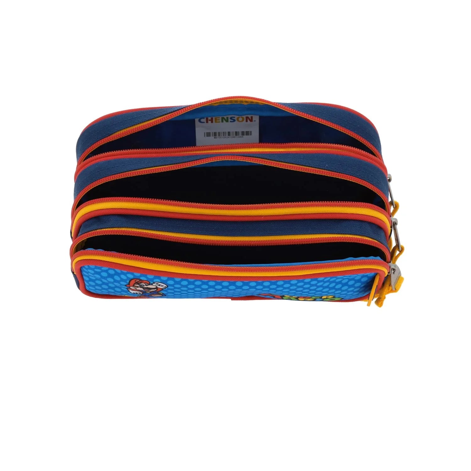 Estuche de Lápices Mario Bros Chenson - Diseño de Lunares Azul