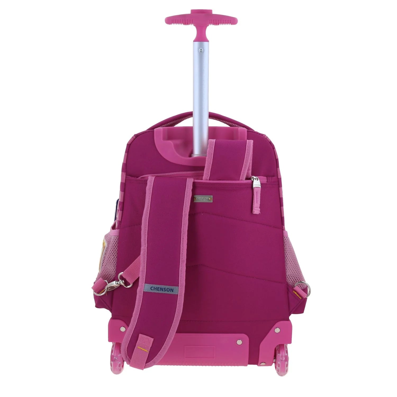 Mochila Escolar Mario Bros Rosa con Ruedas Chenson