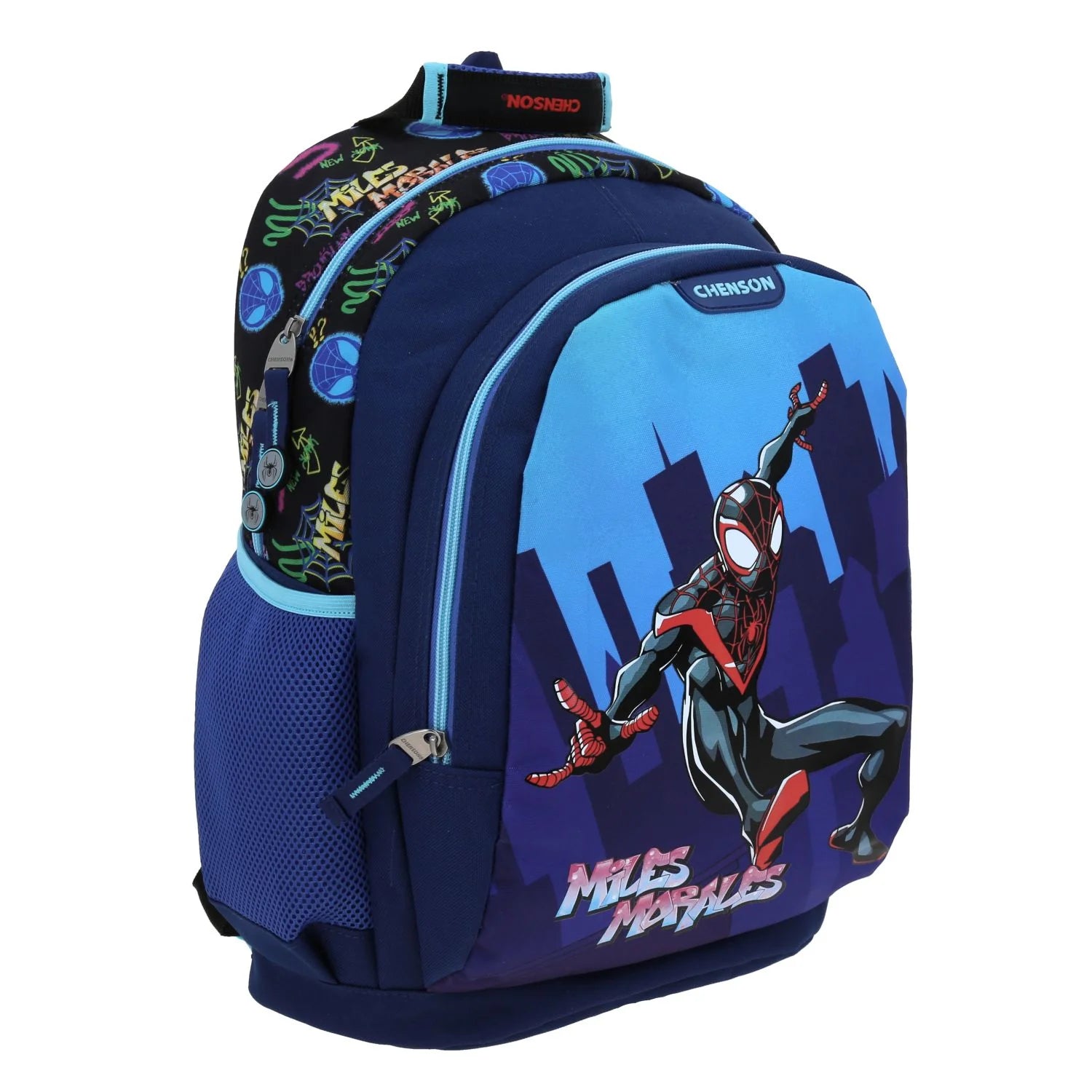 Mochila Spider-Man Miles Morales Azul - Chenson