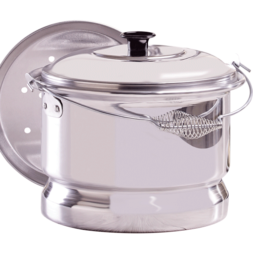 Olla Vaporera 100% Aluminio 6 Litros