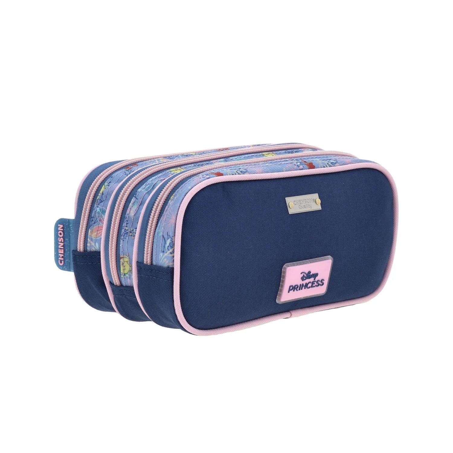 Estuche de Lápcies Escolar Princesa Ariel 6D - Azul