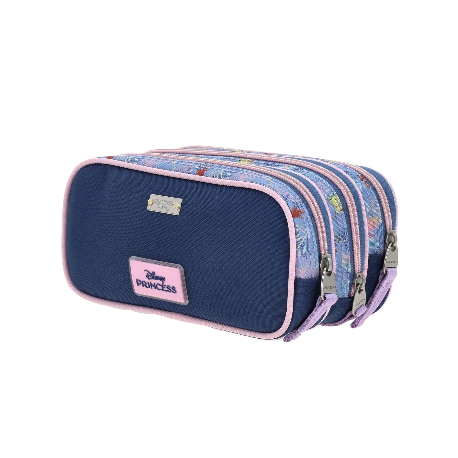 Estuche de Lápcies Escolar Princesa Ariel 6D - Azul