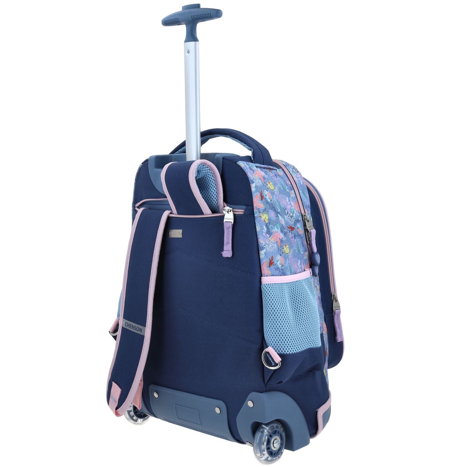 Mochila Escolar con Ruedas Princesa Ariel Azul