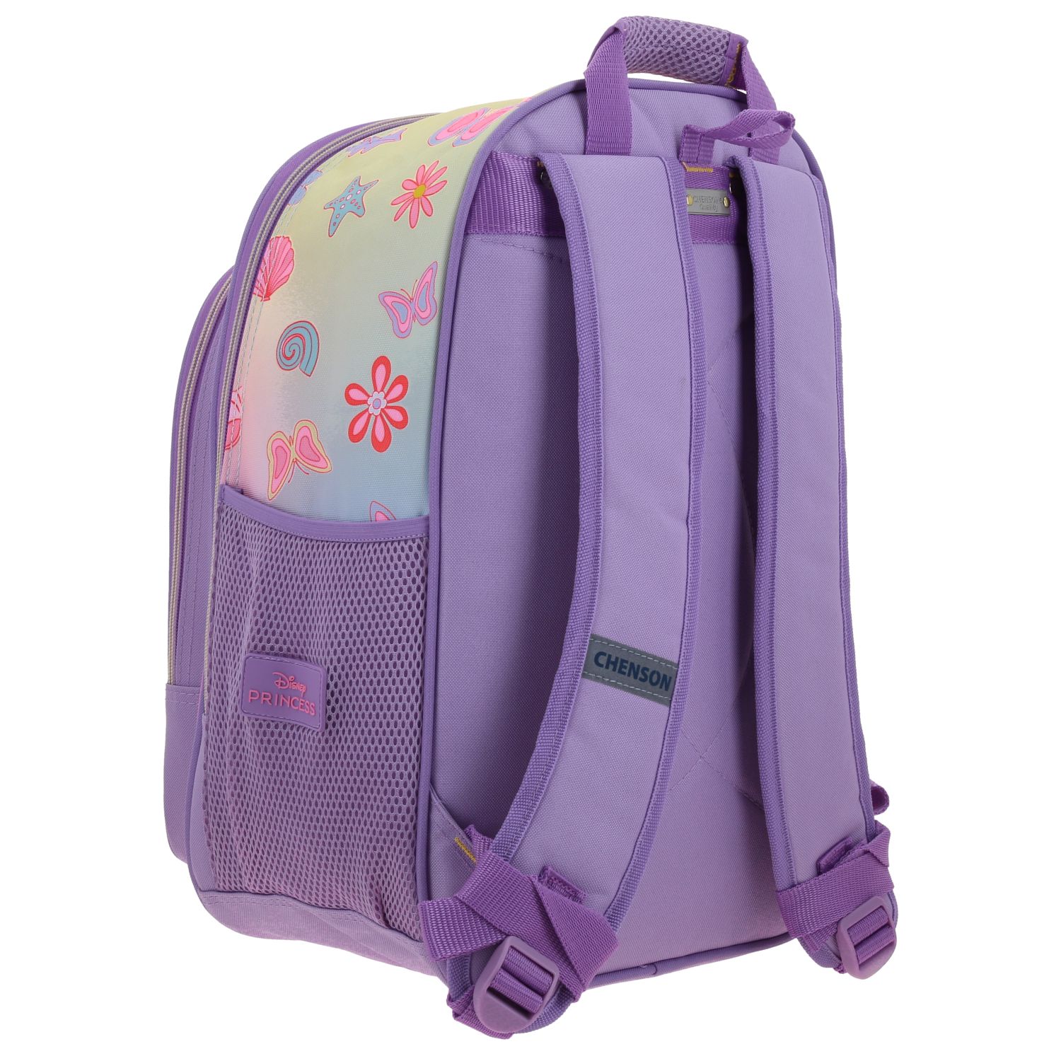 Mochila Escolar Princesas Disney - Lila Brillante