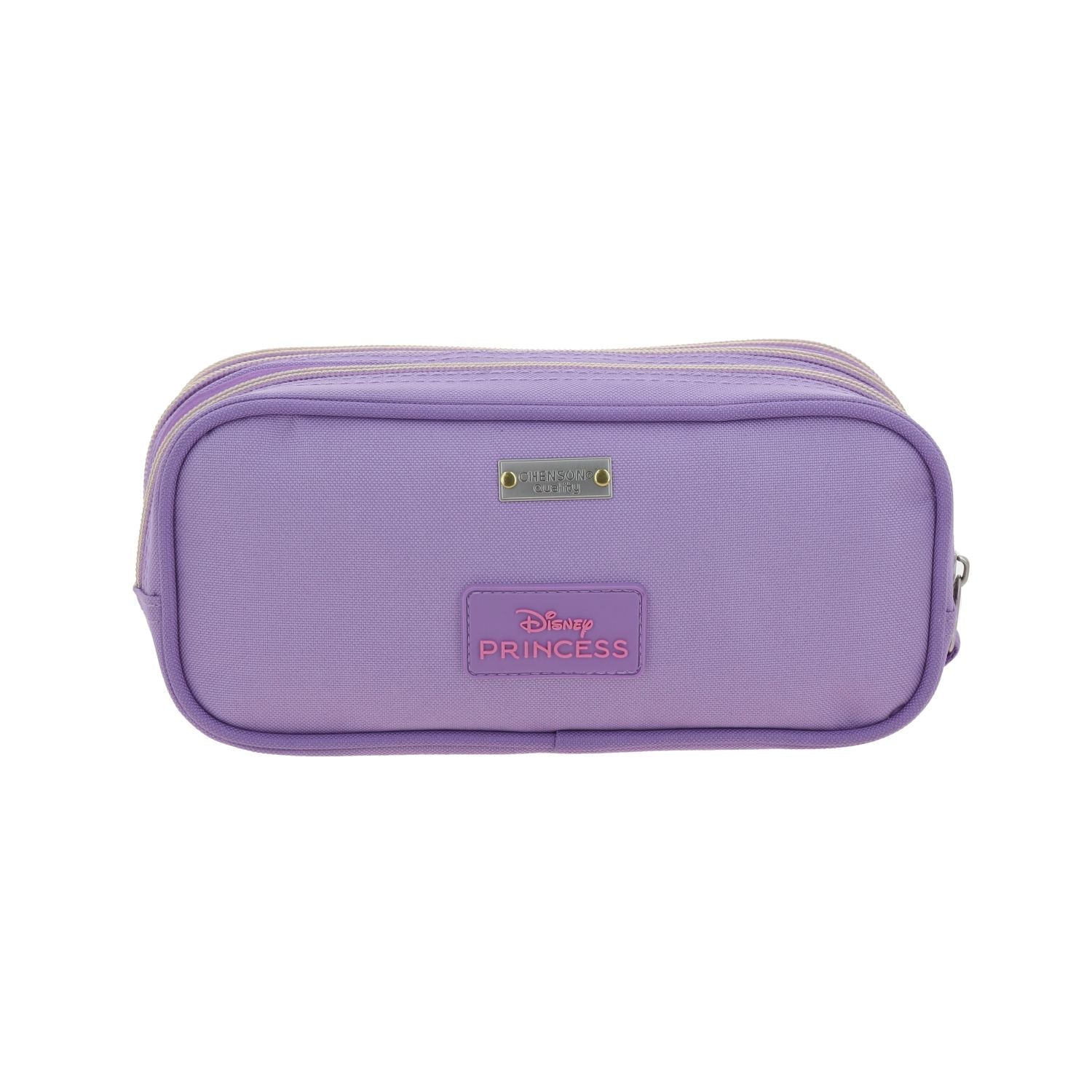 Estuche de Lápices Princesas Lila Chenson - Triple Compartimento