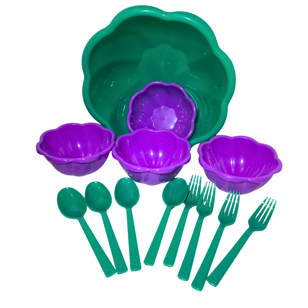 Set Floral de Mesa - Ensaldera con Bowls