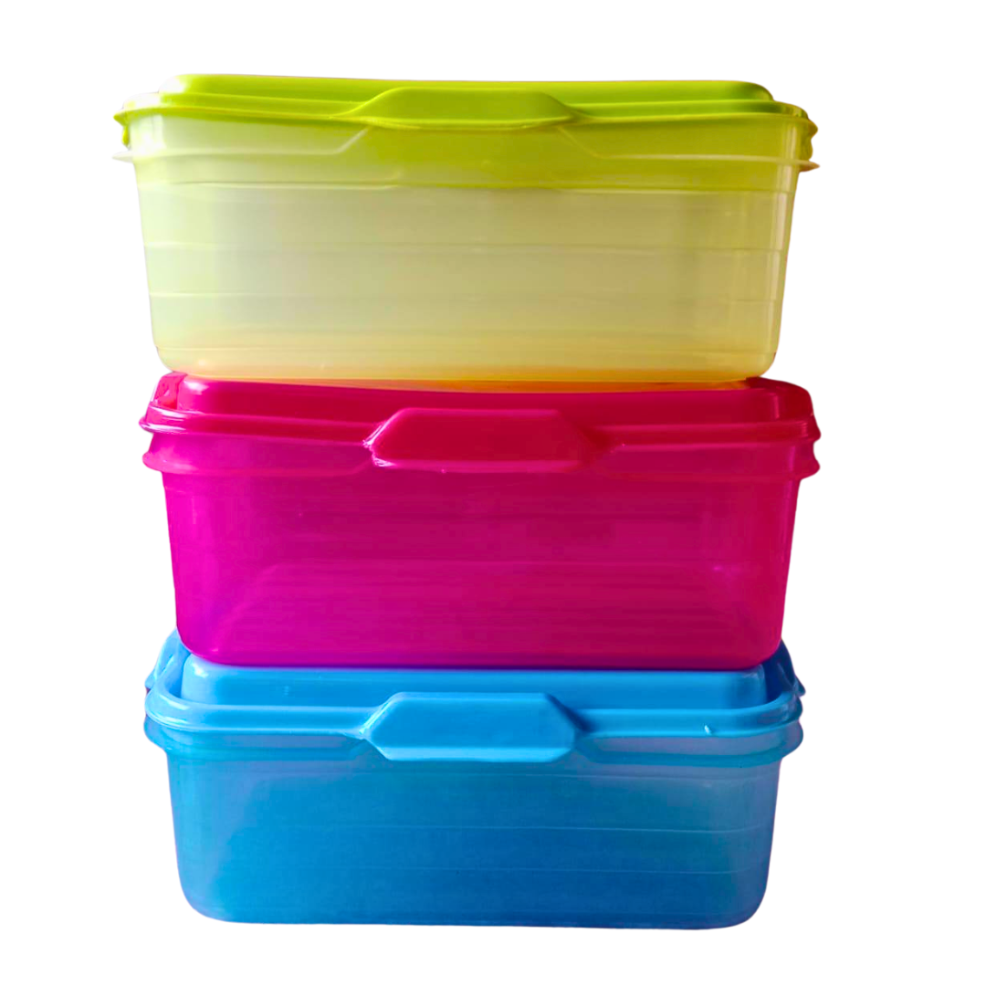 Set de 3 Contenedores Cap. 500 ml c/u