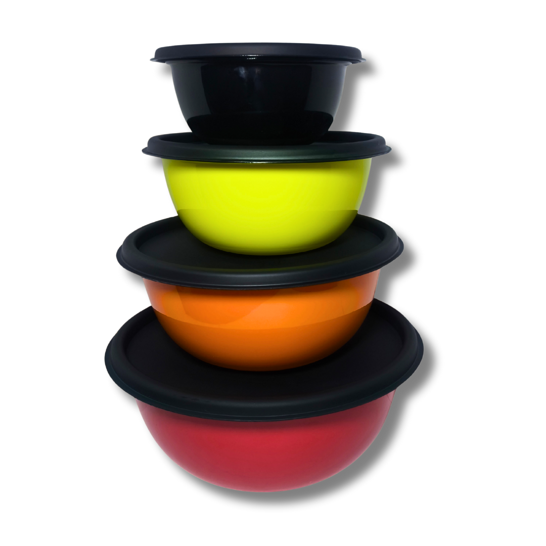 Set de 4 Contenedores Apilables