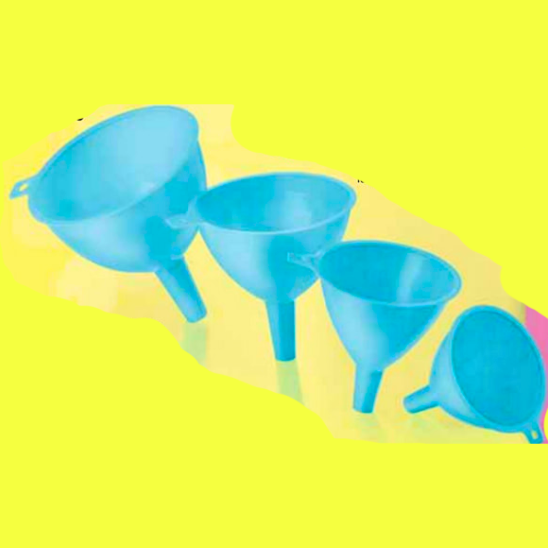 Set de 4 Embudos Azules