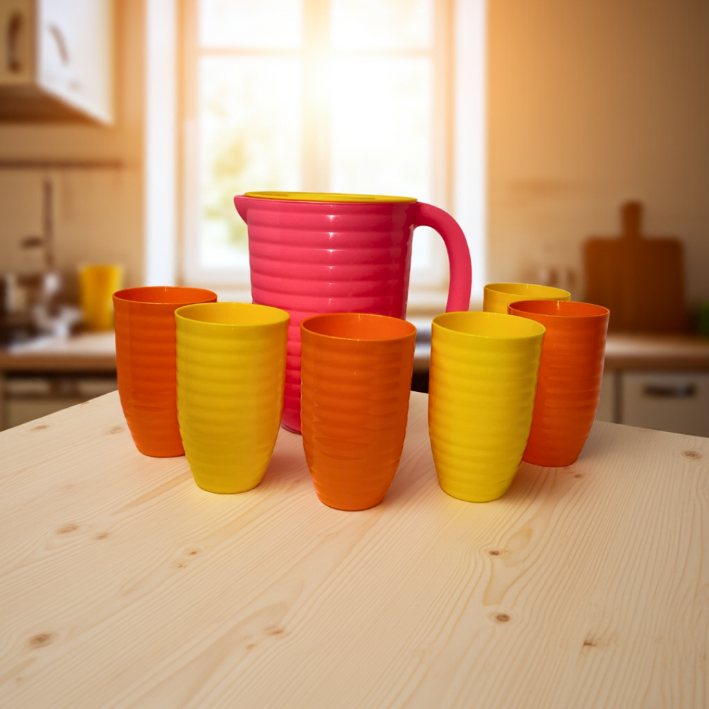 Set de Jarra con 6 Vasos