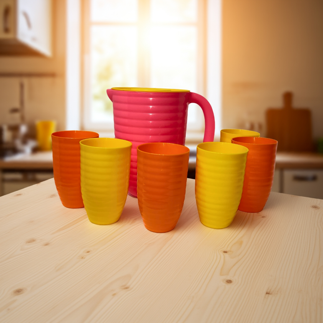 Set de Jarra con 6 Vasos
