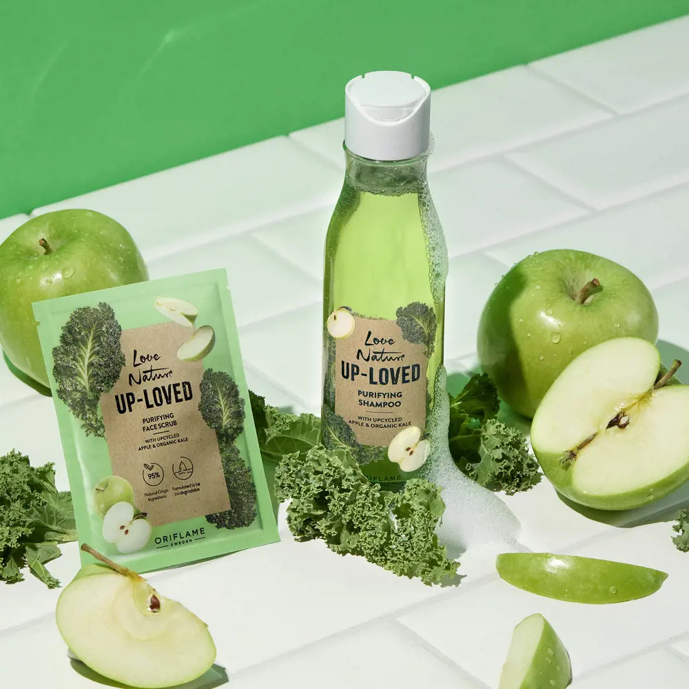Shampoo Purificante con Manzana y Kale Orgánica Love Nature Up-Loved