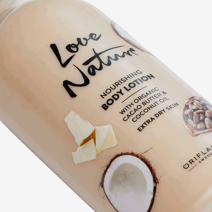 Crema Nutritiva Corporal con Manteca de Cacao y Aceite de Coco Love Nature