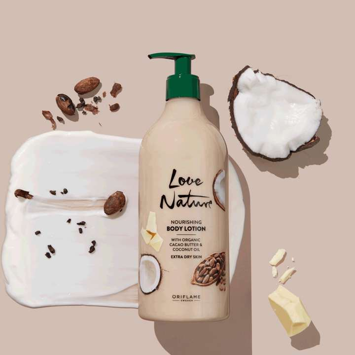 Crema Nutritiva Corporal con Manteca de Cacao y Aceite de Coco Love Nature